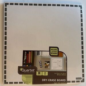 Quartet 12” x 12” Double Sided Dry-Erase Board